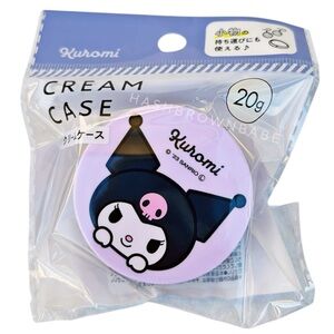 Sanrio Kuromi Japan Mini Cream Case Purple and Black Cute Container With Lid